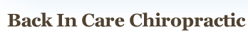 Back In Care Chiropractic Melbourne CBD Melbourne